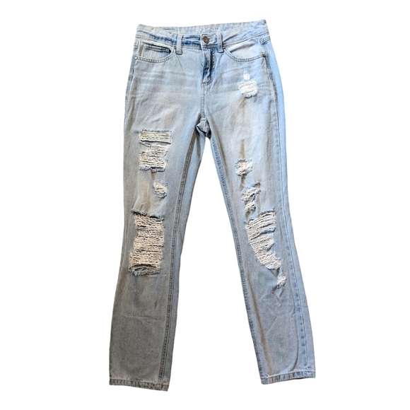 Sound/Style dissestresed comfort stretch Mide rise blue jeans size 4 - Picture 1 of 6